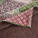 Greenland Home Fashion Priya 100% Cotton Reversible Accessory Throw Blanket 50" x 60" Multicolor