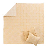 Greenland Home Fashions Granny Squares 100% Polyester Reversible Coverlet Set Gold