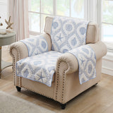 Greenland Home Fashions 100% Jacquard Woven Polyester Laguna Furniture Protector Chambray