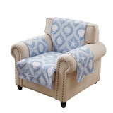 Greenland Home Fashions 100% Jacquard Woven Polyester Laguna Furniture Protector Chambray