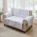 Greenland Home Fashions 100% Jacquard Woven Polyester Laguna Furniture Protector Chambray