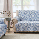 Greenland Home Fashions 100% Jacquard Woven Polyester Laguna Furniture Protector Chambray