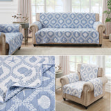 Greenland Home Fashions 100% Jacquard Woven Polyester Laguna Furniture Protector Chambray