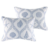Greenland Home Fashions Laguna 100% Polyester Pillow Sham Chambray