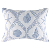 Greenland Home Fashions Laguna 100% Polyester Pillow Sham Chambray