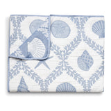 Greenland Home Fashion Laguna 100% Polyester Reversible Accessory Throw Blanket 50" x 60" Chambray
