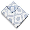 Greenland Home Fashion Laguna 100% Polyester Reversible Accessory Throw Blanket 50" x 60" Chambray