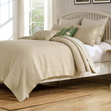 Greenland Home Fashions Harper Cotton Reversible Lightweight Coverlet Set Taupe