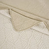 Greenland Home Fashions Harper Cotton Reversible Lightweight Coverlet Set Taupe