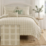 Greenland Home Fashions Millhouse Cotton Reversible Lightweight Coverlet Set Taupe
