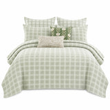 Greenland Home Fashions Millhouse Cotton Reversible Lightweight Coverlet Set Sage