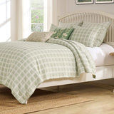 Greenland Home Fashions Millhouse Cotton Reversible Lightweight Coverlet Set Sage