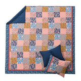 Greenland Home Fashions Tangier Cotton Reversible Lightweight Quilt Set Multi