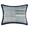 Greenland Home Fashions Voyage Cotton Blend Face Microfiber Back Pillow Sham Blue