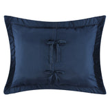 Greenland Home Fashions Voyage Cotton Blend Face Microfiber Back Pillow Sham Blue