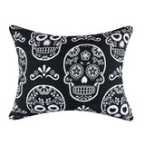 Greenland Home Fashions Sugar Skull 100% Polyester Pillow Sham Standard 20x26 Black