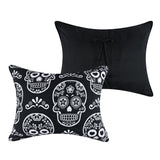 Greenland Home Fashions Sugar Skull 100% Polyester Pillow Sham Standard 20x26 Black