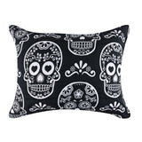 Greenland Home Fashions Sugar Skull 100% Polyester Pillow Sham Standard 20x26 Black