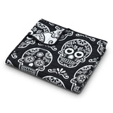 Greenland Home Fashions Sugar Skull 100% Polyester Accessory Throw 50x60 Black