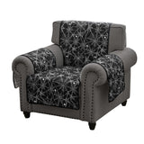 Greenland Home Fashions 100% Polyester Jacquard Spinderella Furniture Protector Black