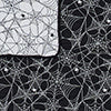 Greenland Home Fashions 100% Polyester Jacquard Spinderella Furniture Protector Black