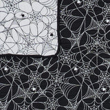 Greenland Home Fashions 100% Polyester Jacquard Spinderella Furniture Protector Black