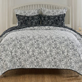 Greenland Home Fashions Spinderella 100% Polyester Reversible Coverlet Set Black