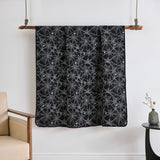Greenland Home Fashions Spinderella 100% Polyester Accessory Throw 50x60 Black