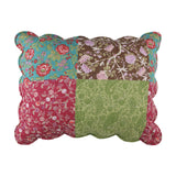 Greenland Home Fashions Danica Cotton Face Microfiber Back Pillow Pillow Sham Multi