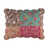 Greenland Home Fashions Danica Cotton Face Microfiber Back Pillow Pillow Sham Multi