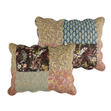 Greenland Home Fashions Hazel Cotton Face Microfiber Back Pillow Sham Multi