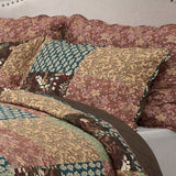 Greenland Home Fashions Hazel Cotton Face Microfiber Back Pillow Sham Multi