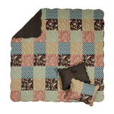 Greenland Home Fashions Hazel 100% Cotton Reversible Lightweight Quilt Set Multi