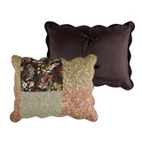 Greenland Home Fashions Hazel Cotton Face Microfiber Back Pillow Sham Multi