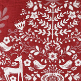 Greenland Home Fashions 100% Jacquard Woven Polyester Noella Pillow Sham Red