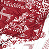Greenland Home Fashions 100% Jacquard Woven Polyester Noella Coverlet Set Red