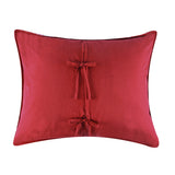 Greenland Home Fashions 100% Jacquard Woven Polyester Noella Pillow Sham Red