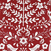 Greenland Home Fashions 100% Jacquard Woven Polyester Noella Pillow Sham Red