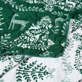 Greenland Home Fashions 100% Jacquard Woven Polyester Noella Coverlet Set Green