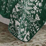 Greenland Home Fashions 100% Jacquard Woven Polyester Noella Coverlet Set Green