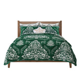 Greenland Home Fashions 100% Jacquard Woven Polyester Noella Coverlet Set Green