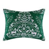 Greenland Home Fashions 100% Jacquard Woven Polyester Noella Pillow Sham Green
