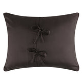 Greenland Home Fashions Reversible Chenille Velvet Crush Pillow Sham Chocolate