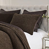 Greenland Home Fashions Reversible Chenille Velvet Crush Pillow Sham Chocolate