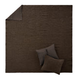 Greenland Home Fashions Chenille Velvet Crush Quilt Set Chocolate