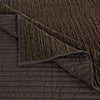 Greenland Home Fashions Chenille Velvet Crush Quilt Set Chocolate
