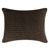 Greenland Home Fashions Reversible Chenille Velvet Crush Pillow Sham Chocolate
