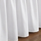 Greenland Home Fashions Cotton Blend Landris Solid Ruffled Bed Skirt 16" Drop White