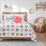 Greenland Home Fashions 100% Cotton Sailor Stripe Quilt Set White