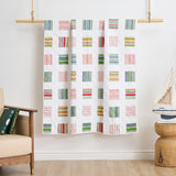 Greenland Home Fashions 100% Cotton Sailor Stripe Quilted Throw Blanket 50" x 60" White